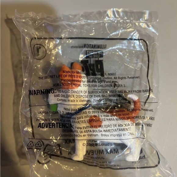 Secret Life Of Pets 2 Happy Meal Toy 2019 McDonald’s Tail Wagging Max #1 kids - Picture 1 of 2